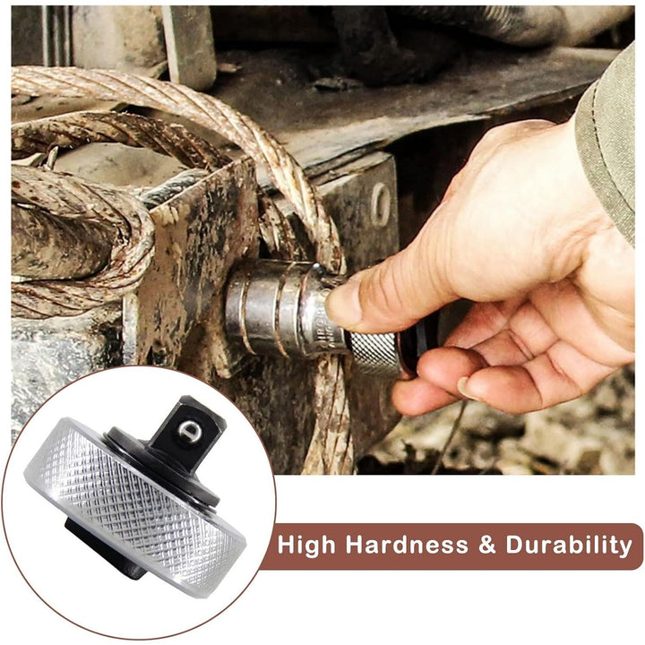 3pcs Mini Ratchet Wrench Set 1/4'' 3/8'' 1/2'' Drive, Palm & Finger Reversible Thumbwheel Ratchet Wrench Set with Iron Case