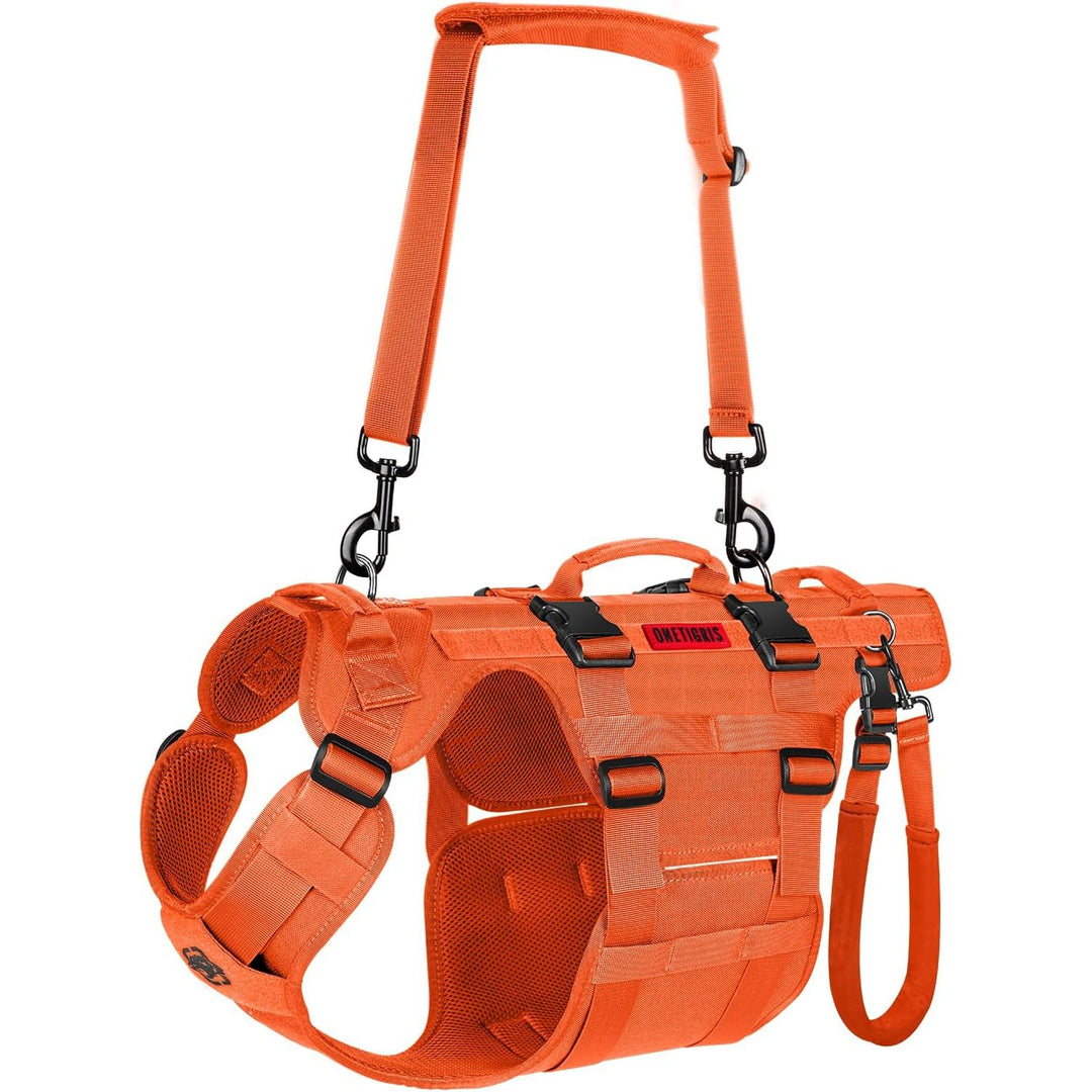 Lift Harness for Large Dogs, Support Sling for Back Legs, Lifter With Handles Invictus Multifunctional Mobility Assistance Vest Hip Support Brace (Orange, M)