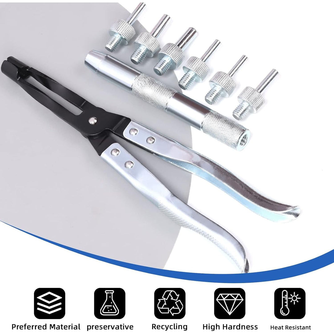 11Pcs Valve Seal Remover and Installer Kit, Professional Valve Stem Seal Removal Tool Kit with Pliers, Drive Handle, Sockets and Seal Adapters for Auto Car Truck Motorcycle Repair