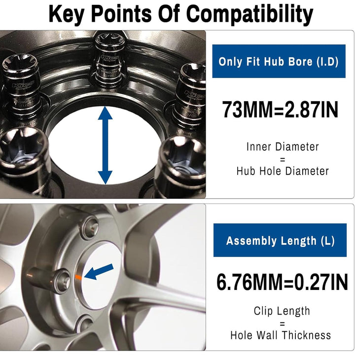79mm Wheel Center Caps for ADVAN Racing RS-D, RZ, RCIII, TCIII, RT, RZ-DF, GT, RS-DF, RGIII, RZII Rim Hubcaps Black, Outer 3.11in/79MM, Inner 2.87in/73MM