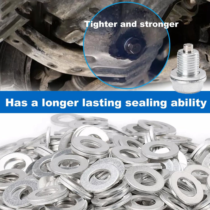 100PCS Oil Crush Washers Drain Plug Gaskets Washers Seals Rings 90430-12031 for Toyota Lexus Scion