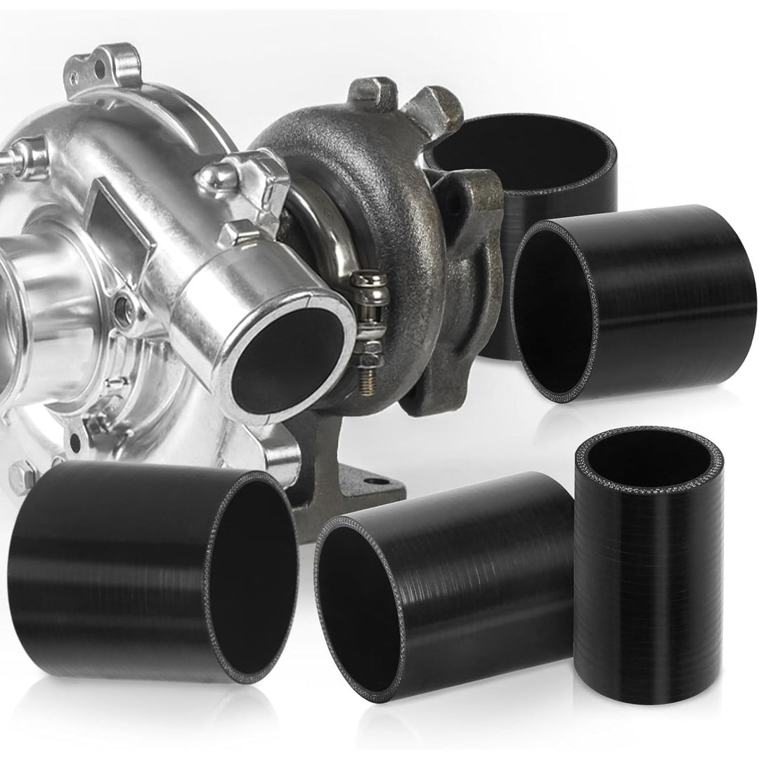 4inch (102mm) ID Straight Coupler Silicone Hose 4inch(100mm) Length 4-Ply Reinforced High Performance with 2Pcs 105-127MM tainless Steel T-Bolt Clamp for Turbo, Intercooler and Intake