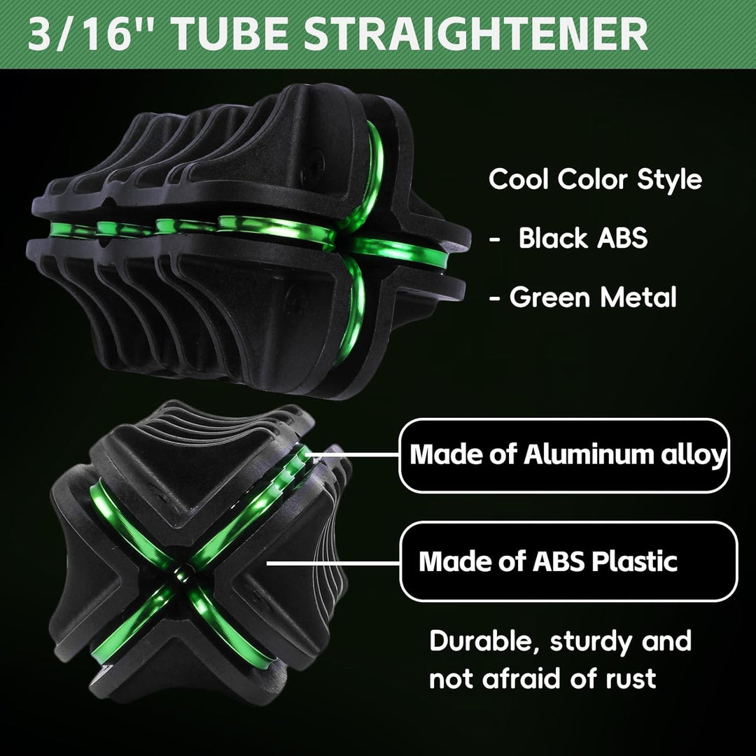 Handheld Tubing Straightener, 3/16 Inch O.D. Tube Straightening Tool for Brake Line Fuel Line Copper/Aluminum/Steel Coils