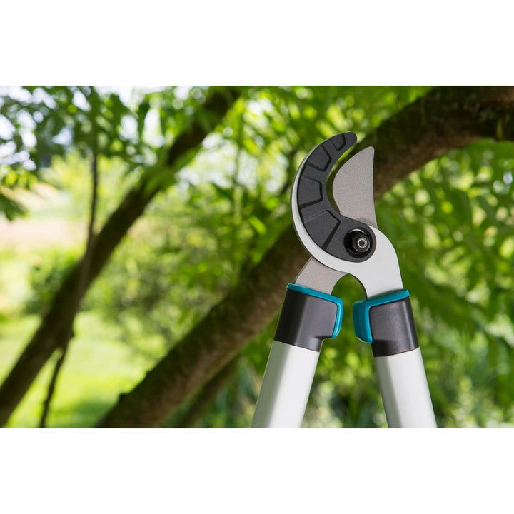 Gardena EasyCut 680 A Pruning Lopper, Anvil Pruning Lopper for Cutting Hard, Dry Wood, Non-Stick Coating, ErgoTec Handle (12004-20), Black, Silver, Turquoise