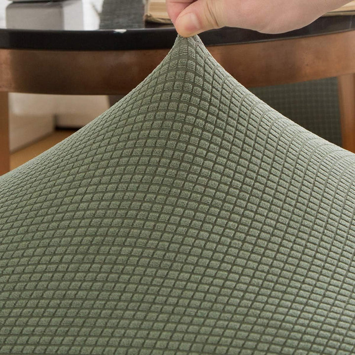 Stretch Armless Chair Slipcovers, Water-Repellent Armless Accent Chair Covers Protector Removable Washable for Living Room Hotel Restaurant (A-Cyan, 1 PCS)