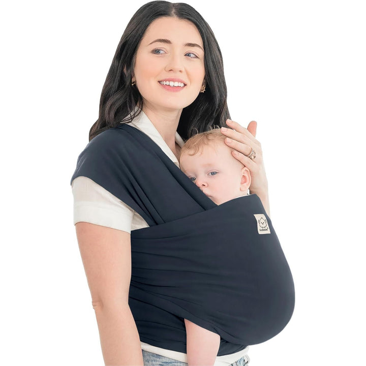 KeaBabies Baby Wrap Carrier - All in 1 Original Baby Carrier Newborn To Toddler Sling, Easy to Wear, Hands Free Bonding, Lightweight, Breathable Infant Wraps (Midnight)