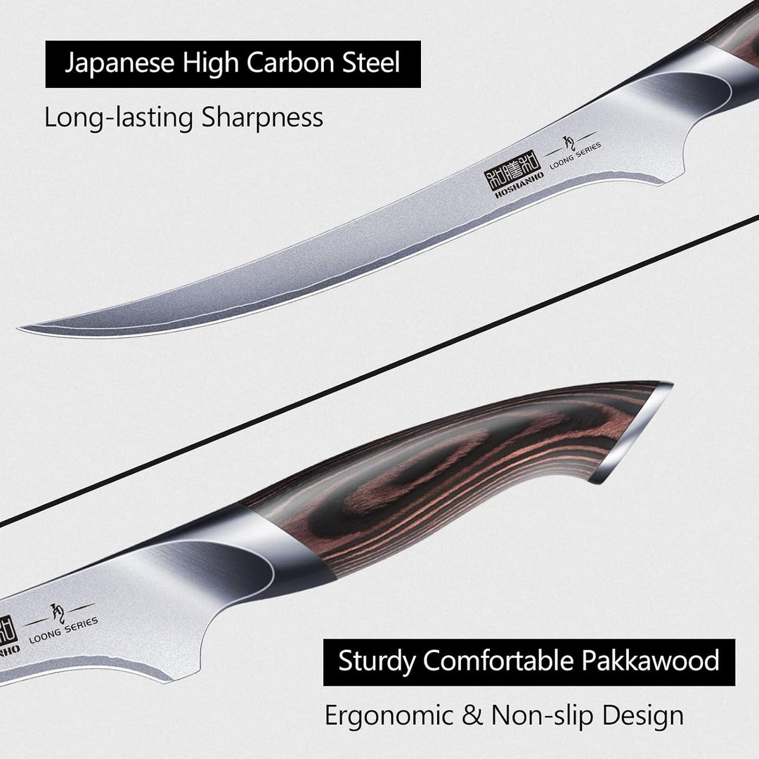 Fillet Knife 9 Inch, Super Sharp Japanese Fish Boning Knife