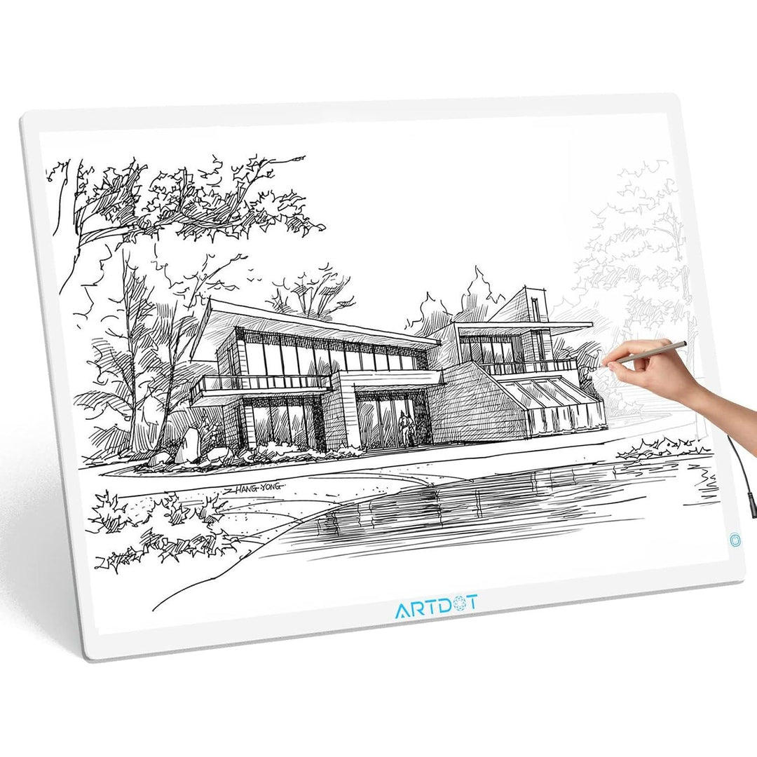 A1 LED Light Board for Diamond Painting Kits for Adults,Powered by USB and Adjustable Brightnesst Light Pad for Diamond Art with Accessories and Tools for Adults