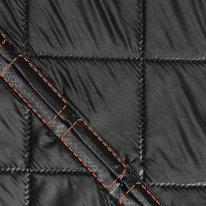 72"X 80"Magnetic Thermal Insulated Door Curtain Winter Door Curtain Insulated Curtains For Thermal Upgraded Oxford Cloth Filled Thicken Cotton Winter Cover To Basement Laundry Room(Black + Clear) - Just Closeouts Canada Inc.X004GVH56H