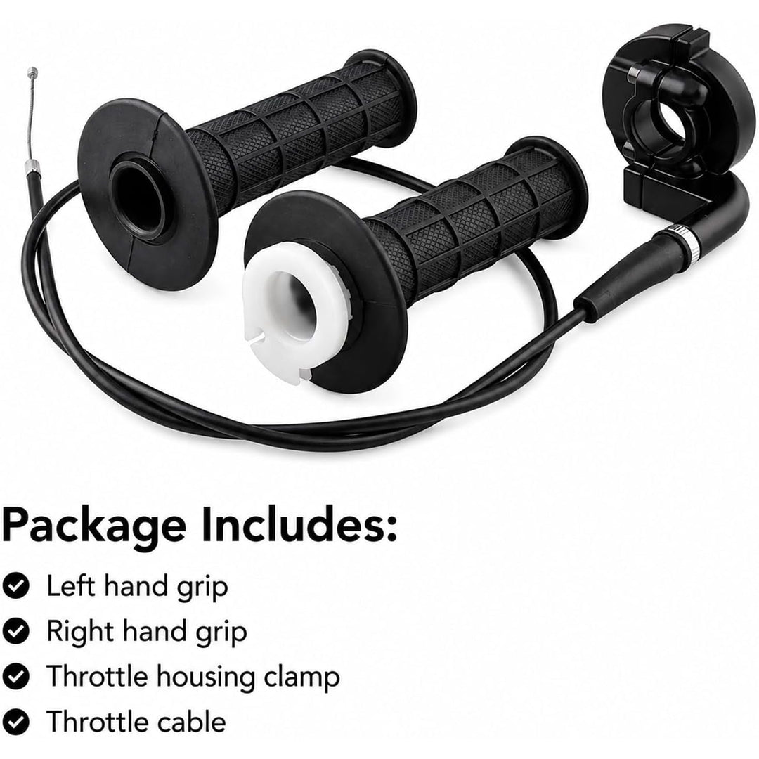 7/8-Inch Twist Throttle Grip and Cable Kit for ATV and Mini Bike - Just Closeouts Canada Inc.