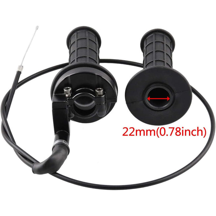 7/8-Inch Twist Throttle Grip and Cable Kit for ATV and Mini Bike - Just Closeouts Canada Inc.