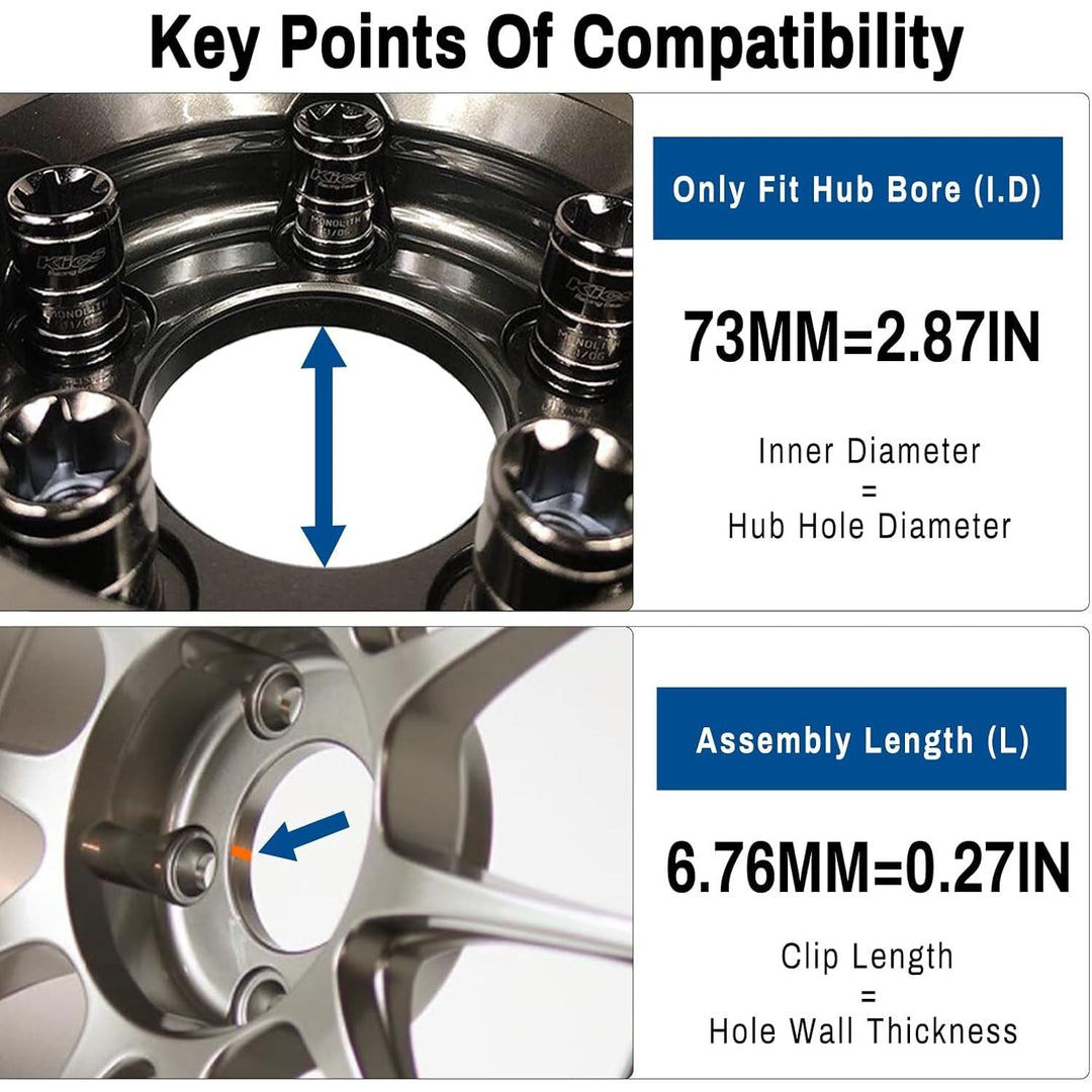 79mm Wheel Center Caps for ADVAN Racing RS-D, RZ, RCIII, TCIII, RT, RZ-DF, GT, RS-DF, RGIII, RZII Rim Hubcaps Black, Outer 3.11in/79MM, Inner 2.87in/73MM - Just Closeouts Canada Inc.