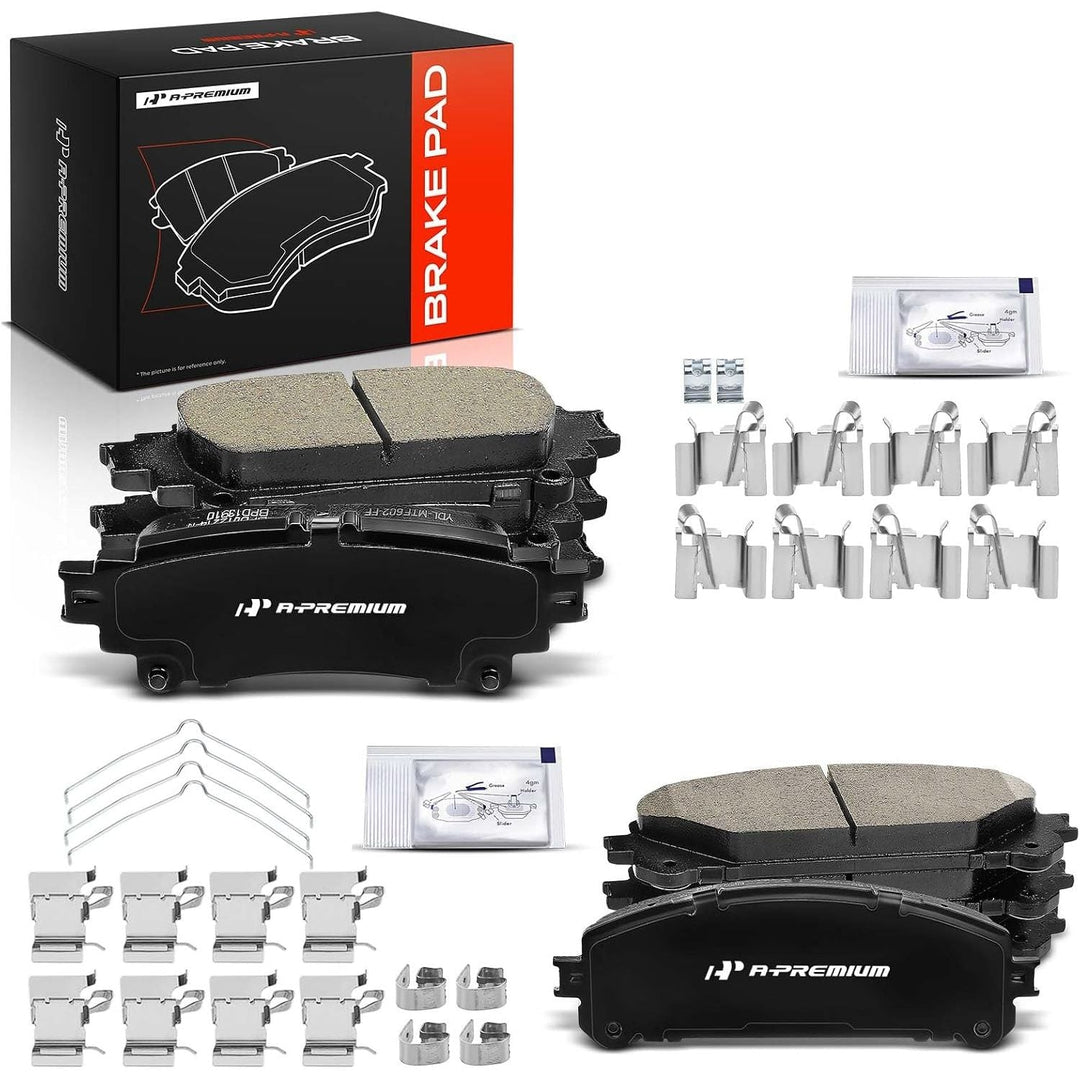 8 Front & Rear Ceramic Brake Pads for Lexus RX & Toyota Highlander, Sienna - Just Closeouts Canada Inc.