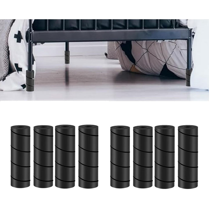 8-Pack Black 6-Inch Bed Frame Leg Toe Protectors - Just Closeouts Canada Inc.