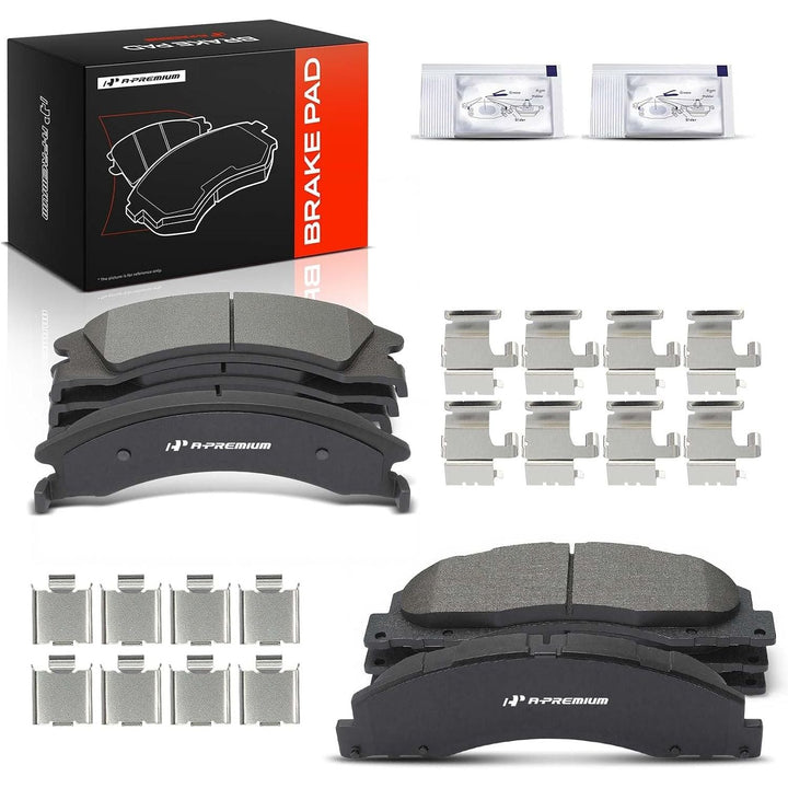 8-Piece Front & Rear Ceramic Brake Pads for E-Series Vans - Just Closeouts Canada Inc.