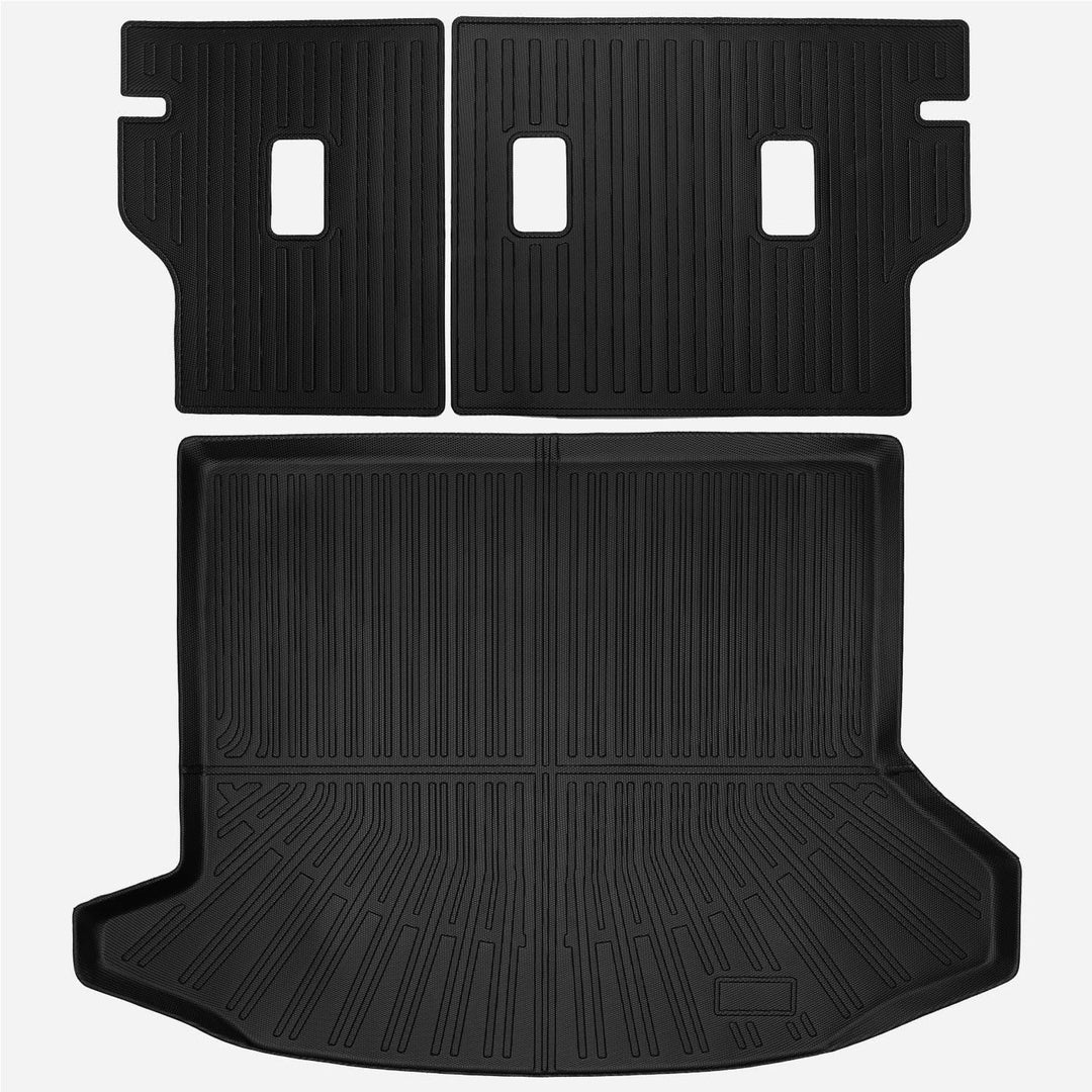 Cargo Mat for Chevrolet Chevy Equinox/GMC Terrain 2025 Accessories Cargo Liner Seat Backrest 2 in 1 Mat All-Weather TPE Black Trunk Cargo Liner for Equinox Accessories