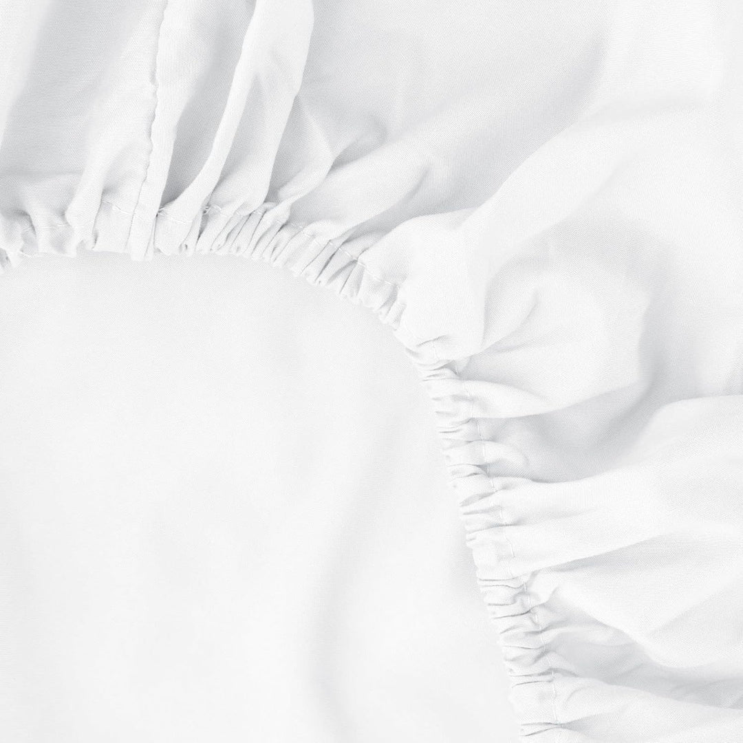 Ghooss Deep Pocket Fitted Sheet,White King Fitted Sheet Only,Hotel Luxury 1500 Bedding - Wrinkle, Fade and Stain Resistant-1 Pack,White,King
