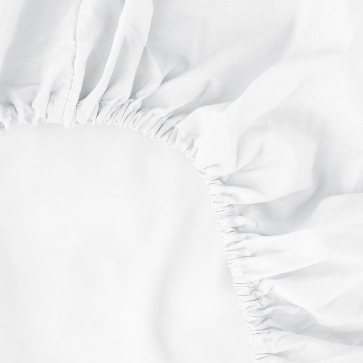 Ghooss Deep Pocket Fitted Sheet,White King Fitted Sheet Only,Hotel Luxury 1500 Bedding - Wrinkle, Fade and Stain Resistant-1 Pack,White,King