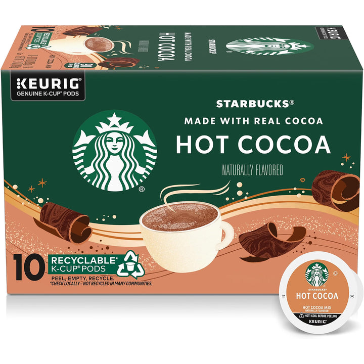 Starbucks K-Cup Coffee Pods, Flavored Hot Cocoa, Classic Hot Cocoa, 10 Keurig Pods