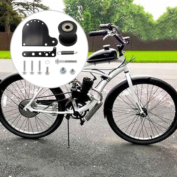 Spring Loaded Chain Tensioner, Chain Sprocket Kits, Bike Chain Stabilizer for 49cc 66cc 80cc Engine Motorized Bike Black