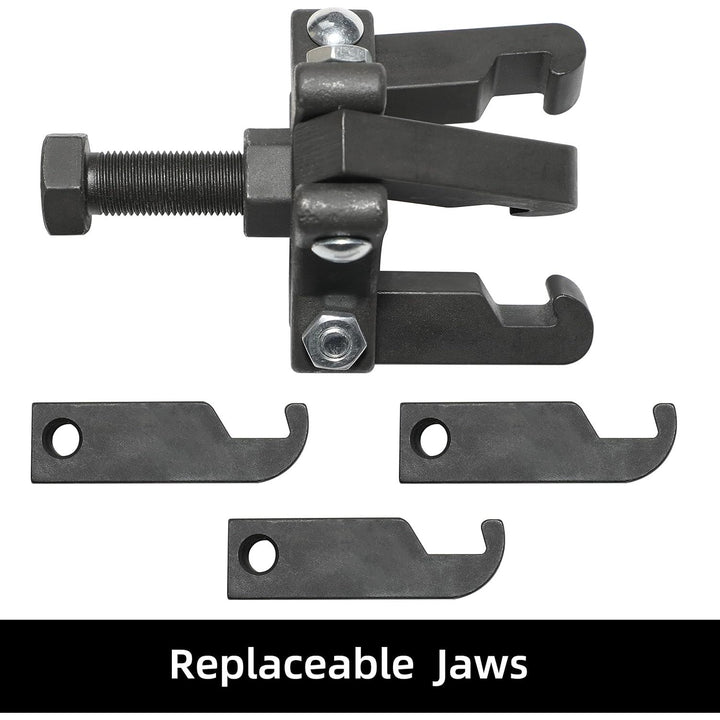Harmonic Balancer Damper Pulley Remove Kit Compatible with Ford, GM, Chrysler, Cadillac, Chevy Trucks, Mitsubishi, Upgraded Version 3 Jaw Puller