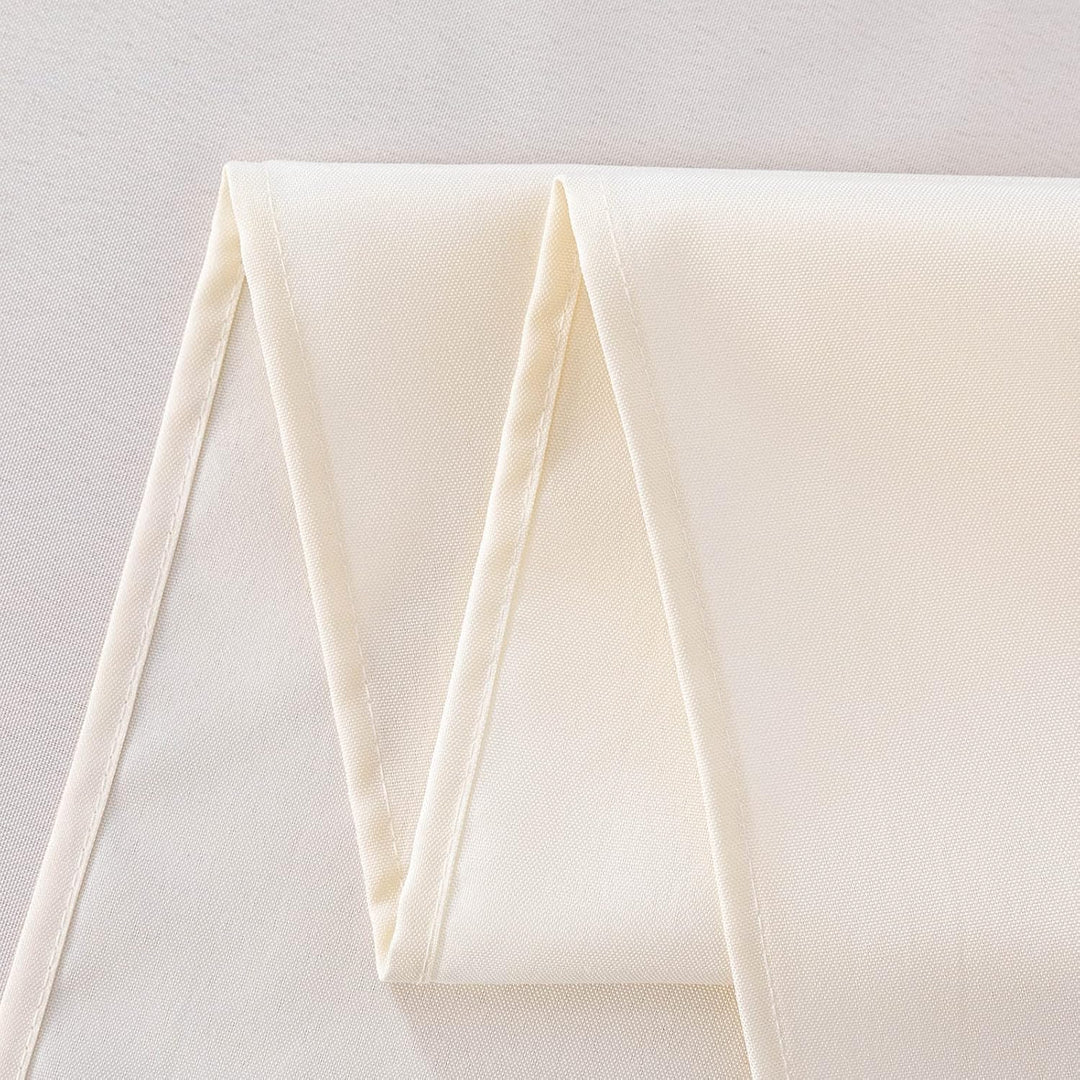 2 Pack Table Cloths Rectangular Table Cloth Machine Washable Polyester Table Cover for Dining Buffet Parties Picnic Events Weddings, 60x102 Inch, Beige