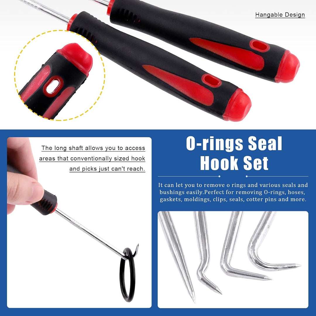 834-Piece Metric and SAE O-Ring Assortment with Picks and Bag - Just Closeouts Canada Inc.