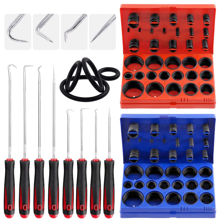 834-Piece Metric and SAE O-Ring Assortment with Picks and Bag - Just Closeouts Canada Inc.
