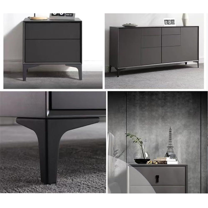 8Packs 4Inch Metal Furniture Legs - 4in/10CM Black Metal Cabinet Legs Modern Triangle Dresser Legs - Just Closeouts Canada Inc.