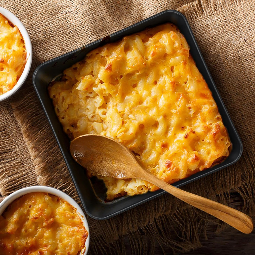 8x8 Inch Square Baking Pan, Nonstick Stainless Steel Square Cake Pans Set of 2, Metal Square Pan Set for Baking Cake Lasagna Brownies, Non - Toxic & Easy Release, Rust Free & Oven Safe - Just Closeouts Canada Inc.