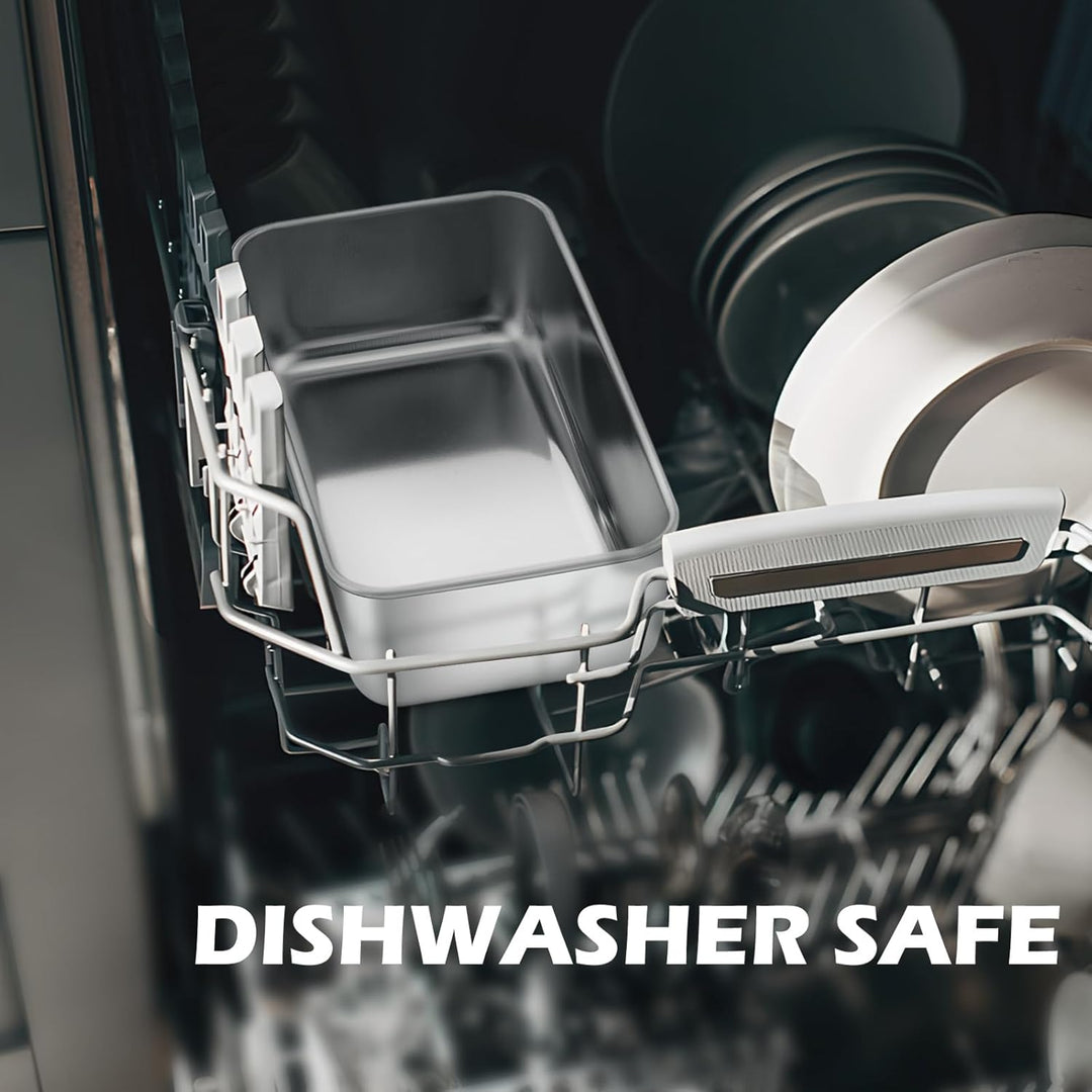 9” x 5” Bread Loaf Pans Set of 8, Heavy Duty Stainless Steel Loaf Pan for Meatloaf, Cakes, Brownies, Lasagnas, Dishwasher Oven Safe - Just Closeouts Canada Inc.