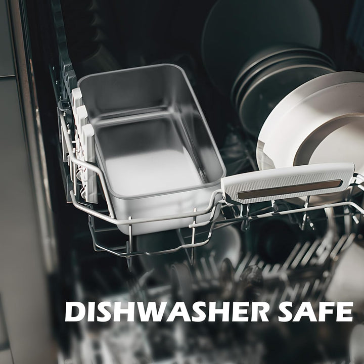 9” x 5” Bread Loaf Pans Set of 8, Heavy Duty Stainless Steel Loaf Pan for Meatloaf, Cakes, Brownies, Lasagnas, Dishwasher Oven Safe - Just Closeouts Canada Inc.