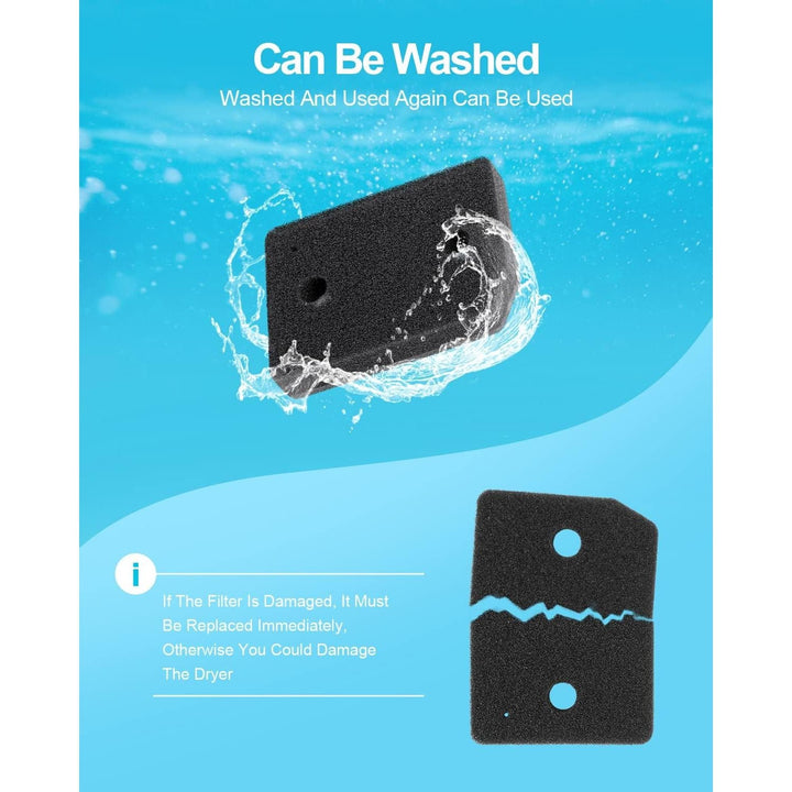 9164761 Foam Filter Replacement for All Miele T1 Heat Pump Tumble Dryers TMB540WP TKS850WP TKG840WP TKS650WP TKB150WP TKG450WP TCJ680WP TCE520WP Parts (5) - Just Closeouts Canada Inc.