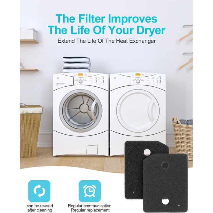 9164761 Foam Filter Replacement for All Miele T1 Heat Pump Tumble Dryers TMB540WP TKS850WP TKG840WP TKS650WP TKB150WP TKG450WP TCJ680WP TCE520WP Parts (5) - Just Closeouts Canada Inc.