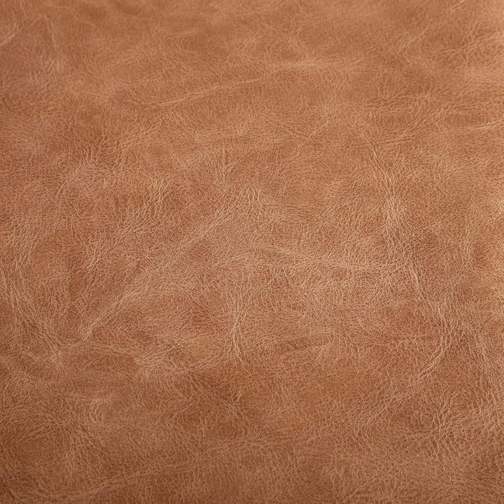 Premium Faux Leather Upholstery Fabric 1.2mm Thickness, Waterproof Upholstery Leather Distressed Bark Fabric(Khaki, Pre-Cut 36"x54")