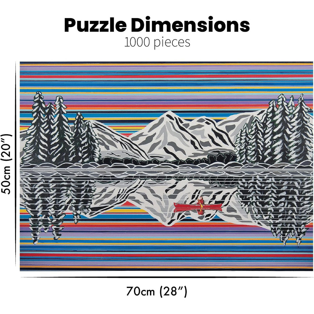 Snowy Reflection Fine Art Jigsaw Puzzle 1000 Pieces for Adults and Teens by PuzzQuest
