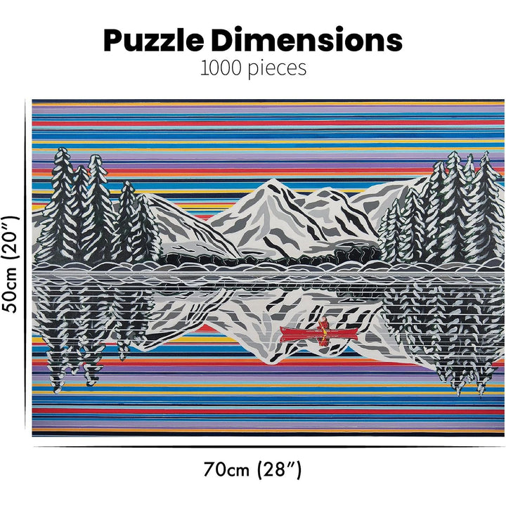Snowy Reflection Fine Art Jigsaw Puzzle 1000 Pieces for Adults and Teens by PuzzQuest