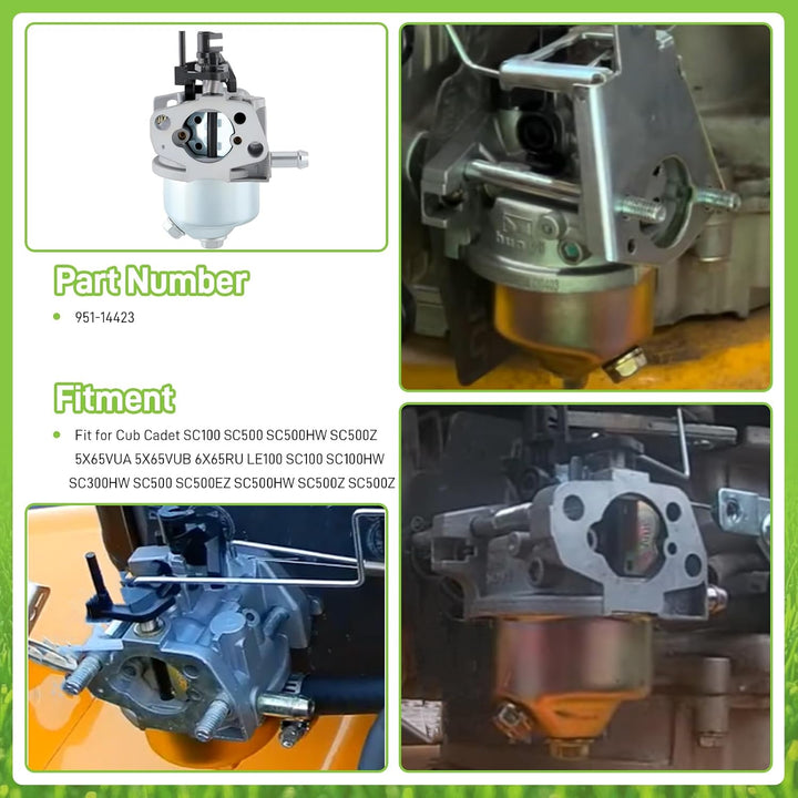 951-14423 Carburetor Kit for 247.375900, 247.375910, SC100 & SC500 Mowers - Just Closeouts Canada Inc.
