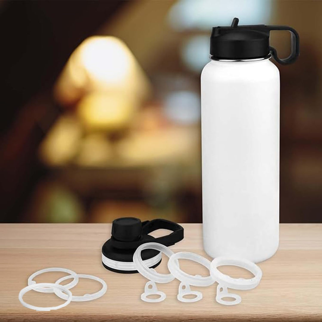 9Pcs Water Bottle Gasket Replacement, 3 Styles Thermoflask Washers, Silicone Sealing Rings Gaskets, Water Bottle Accessories, Airtight Silicone Gaskets for 40oz Bottle Straw Lid Chug Cap & Spout Parts - Just Closeouts Canada Inc.