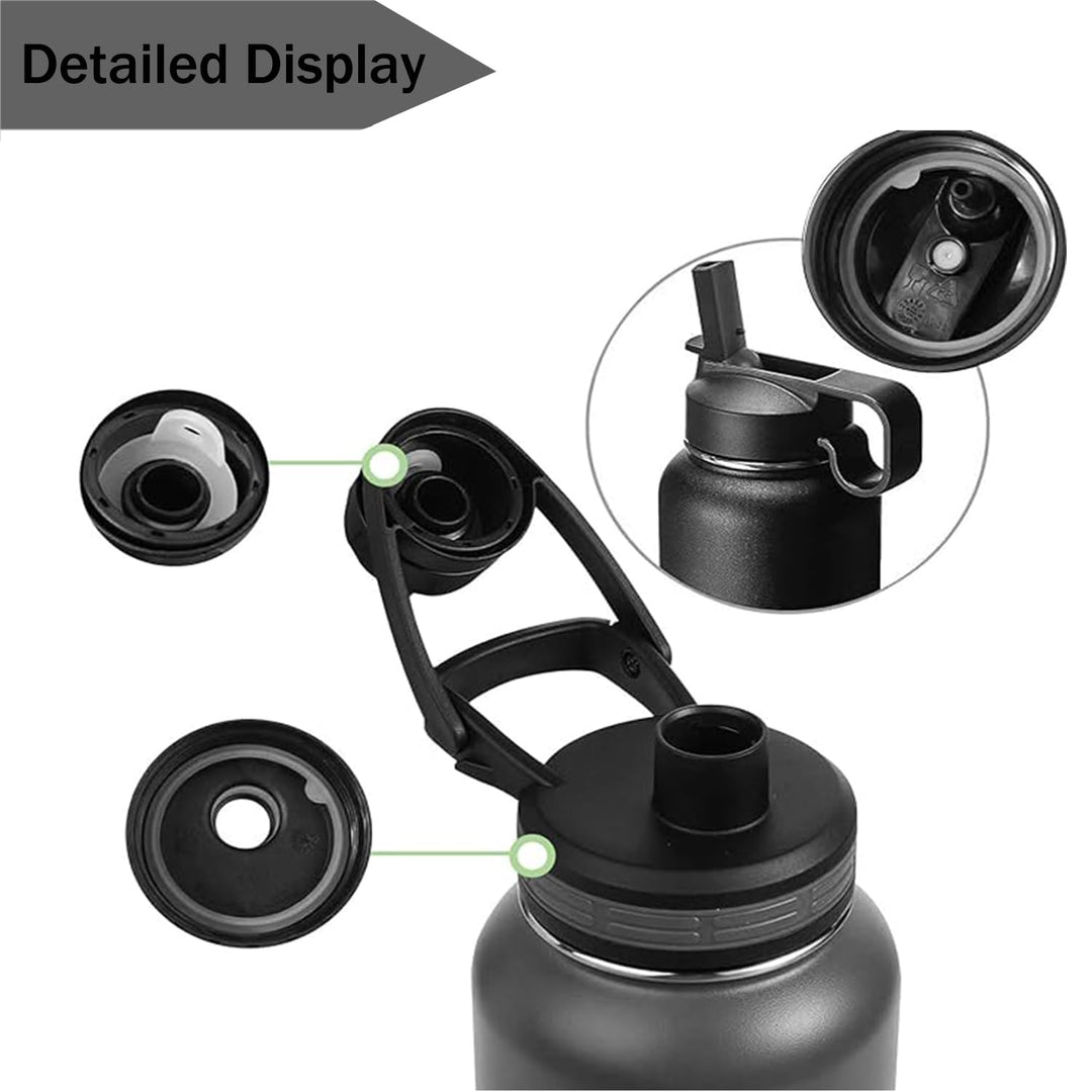 9Pcs Water Bottle Gasket Replacement, 3 Styles Thermoflask Washers, Silicone Sealing Rings Gaskets, Water Bottle Accessories, Airtight Silicone Gaskets for 40oz Bottle Straw Lid Chug Cap & Spout Parts - Just Closeouts Canada Inc.
