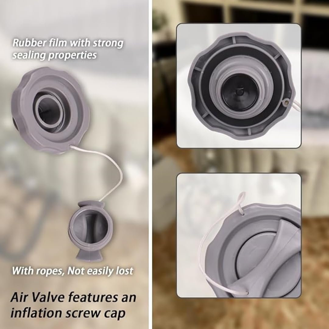 Gray P05767 inflatable spa air valve cap, view 4