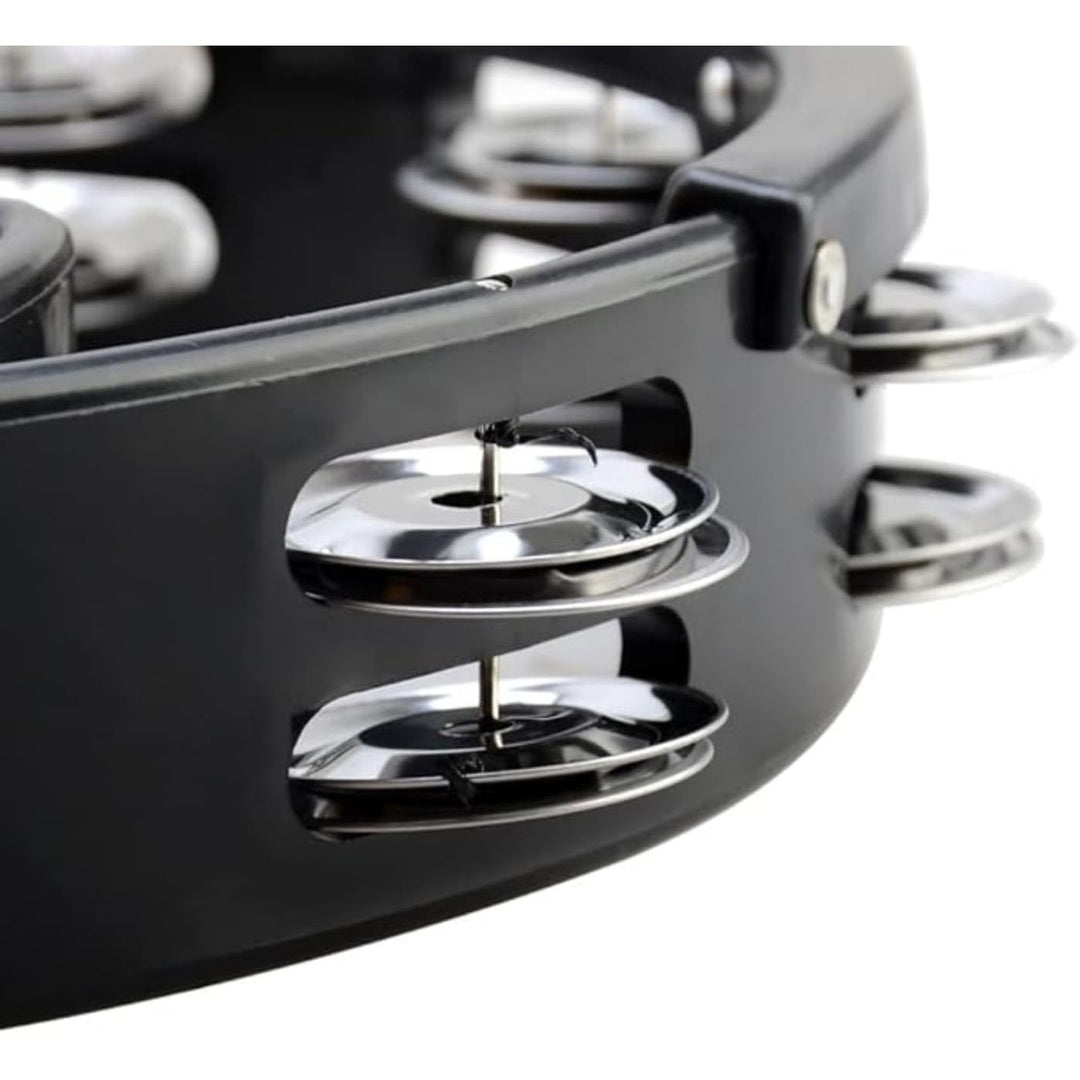 Black mountable tambourine and 7-inch cowbell kit, view 4