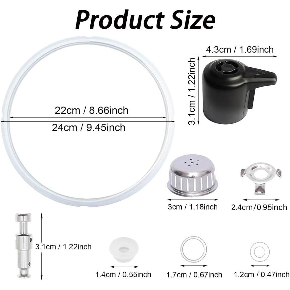 11-piece pressure cooker replacement parts set, view 2