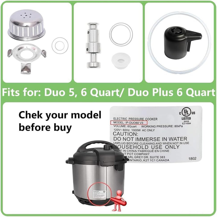 11-piece pressure cooker replacement parts set, view 6