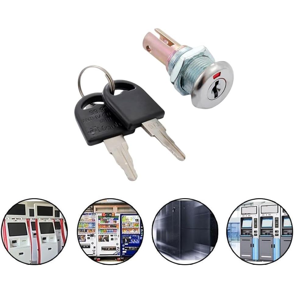 Two-piece cabinet and toolbox lock set with keys, view 5