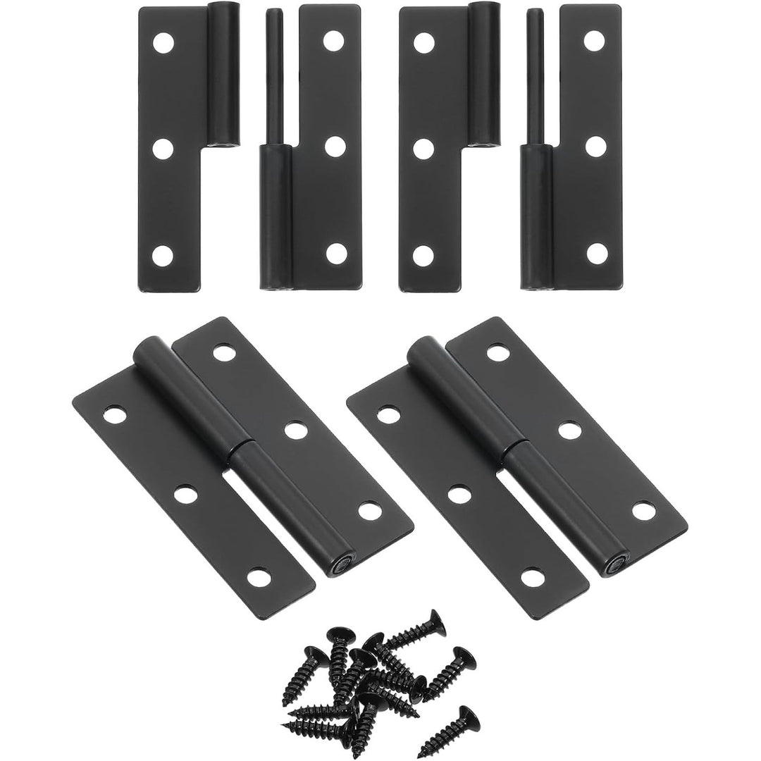 Black 2.5-inch left-handed lift-off hinges, view 1