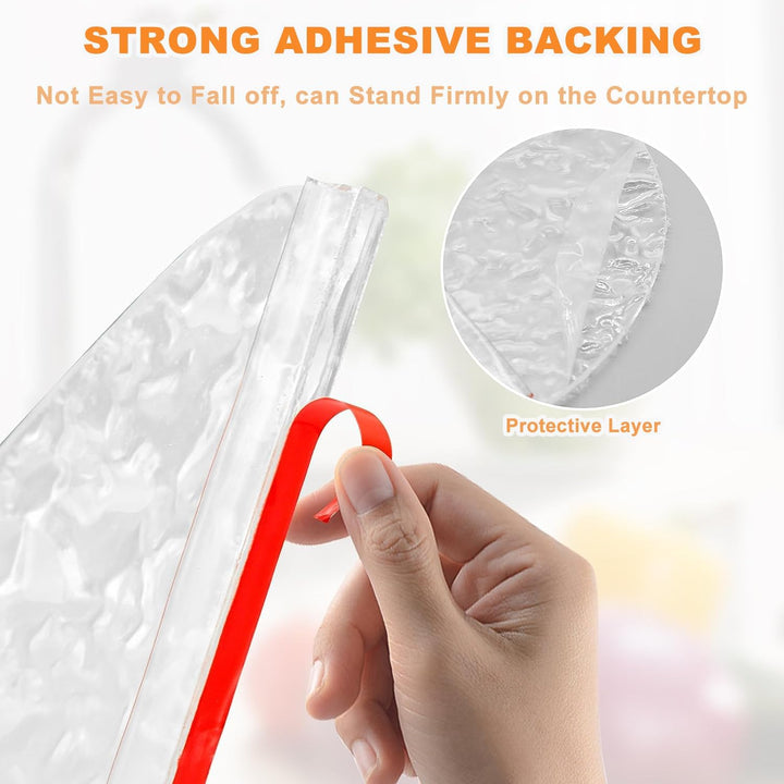 Clear self-adhesive shower corner splash guards, photo 4