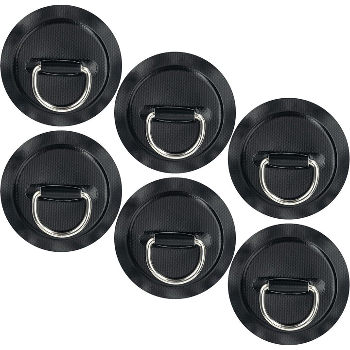 Black paddle board D-ring patch and bungee kit, photo 1