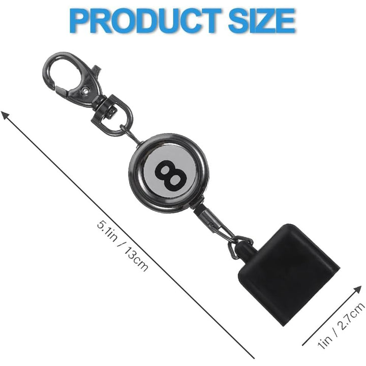 Retractable cue chalk holder, view 2