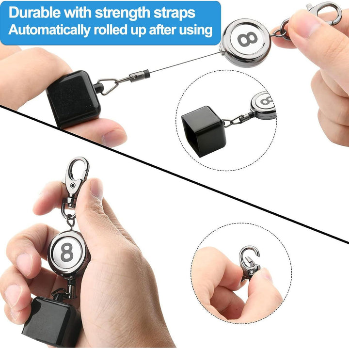 Retractable cue chalk holder, view 3